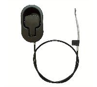 TEMU 1pc Mango Universal Negro Mango de Reclinación de Metal con Cable, se de de Silla de Estilo de Sofá de Sofá, la del Cable Expuesto es de 4.75''