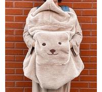 TEMU 1pc Manta Invierno Antiviento para Niños con Soporte Lumbar - Lavable a Máquina, , y Movilidad para Actividades al Aire Libre