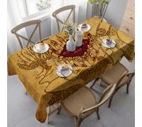 TEMU 1pc Mantel de Mapa de WB Bros. y , Adecuado para Fiestas Temáticas de , , Lavable a Máquina, Mesa Rectangular con Diseño de Mapa Mágico