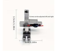 TEMU 1pc Máquina de Coser de Plataforma Universal para Computadora Nueva T3 Prensatelas Universal Ajustable Izquierda y Derecha Prensatelas de Un Solo Multifuncional Tres-en-Uno