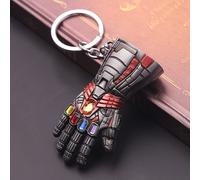 TEMU 1pc MARVEL Zinc Alloy Metal Keychain, Avengers Gloves Gloves, Street Style Unplated Precious Metal Non-braided Creative Car Keychain