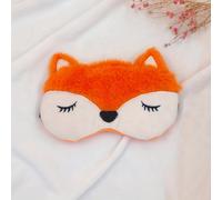 TEMU 1pc Máscara de ojos , Máscara de ojos de fleece para dormir, Máscara de ojos de zorro oso , Máscara de ojos y transpirable para un mejor sueño