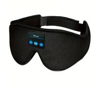 TEMU 1pc Máscara de Sueño Inalámbrica con Auriculares BT 5.2, Mejor Máscara de Sueño Musical, Máscara de Dormir 3D para Mujeres y Hombres, Cable de Carga Tipo-C Incluido