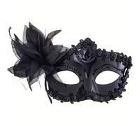 TEMU 1pc Máscara Elegante para Mujer - Máscara de para Halloween, Mardi Gras y Bailes de Disfraces, Accesorio Formal para Usar, Diseño con Encaje Detallado, Artesanía Sofisticada