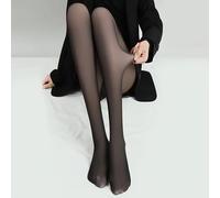 TEMU 1pc Medias Transparentes Negras de Estilo y Otoño para Mujer, Estilo Delgado, Piernas Grises de , Nude, Pantimedias