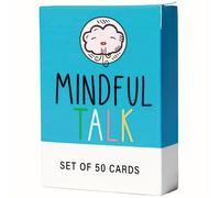 TEMU 1pc - Mindful Talk - 50 tarjetas de preguntas con juegos versátiles. categorías: Atención , , Investigación, Expresión. escaneables e instrucciones adicionales. Regalos de Navidad.
