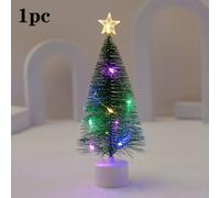 TEMU 1pc Mini Árbol de Navidad con Luces - Árbol de Mesa Artificial Multicolor con Luces a Batería, Diseño Compacto que Ahorra para Decoración Navideña Interior/Exterior, Árbol de Navidad Pequeño