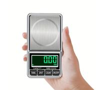 TEMU 1pc Mini Báscula Digital de Bolsillo de Precisión con una Capacidad de 0.01G / 0.1G para Pesar Oro, Joyas y Plata Sterling