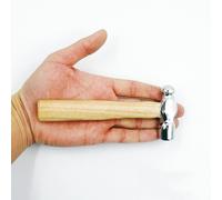 TEMU 1pc Mini con Mango de Madera y Cabeza Redonda - Herramienta Manual Portátil de Resistencia, Ideal para Carpintería, Palanca, Reparaciones, Demolición y Remoción