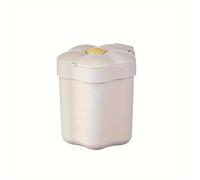 TEMU 1pc Mini Papelera de Escritorio con Abatible y Diseño Cilíndrico Compacto - de Basura Pequeño de Plástico Ideal para Escritorio de Oficina, Mesita de Noche - Papelera y Ahorradora de