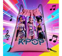 TEMU 1pc Mochila K-Pop Halloween Estampado Oxford Resistente Softshell Portátil Práctica con Bolsillos para Gimnasio Yoga Viaje