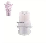 TEMU 1pc Molde de Silicona Elegante de Ángel Rosa para Niños y Niñas - Ovalado, Yeso Translúcido para Velas de Aromaterapia y Artesanías de Yeso, Ideal para Decoración del Hogar y Regalos Hechos a
