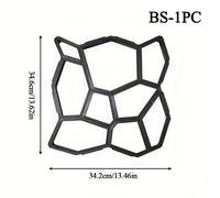 TEMU 1pc Molde para Crear de Jardín DIY - Molde de Plástico Duradero para para Crear de Piedra y Ladrillo & Patios de Láminas, Herramienta de Pavimentación Manual Fácil de Usar para