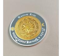 TEMU 1pc Moneda de sol, luna y estrellas de dos , moneda de regalo de hierro coleccionable para juegos y actividades de fiesta, de de la para mayores de 14 años - No necesita electricidad