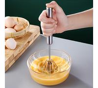 TEMU 1pc Multifunción de Acero Inoxidable y Espumador de Leche - Manual para Huevos y Crema - Herramienta de Cocina para Mezclar, Regalo de Navidad [Uso Todo el Año]