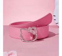 TEMU 1pc of Kit Sanrio Hellokitty Pink KT Cat with Diamond Belt Millennium Y2K Belt Jeans Accessories Everything Belt Suitable for Going Out on a Date Daily Commute