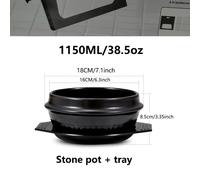 TEMU 1pc Olla de Piedra para BLX GREEN con Bandeja Resistente al | Cerámica, Forma Redonda, para Lavavajillas, Ideal para , Estofados, y Sopa - No Requiere Carga, para Uso en Exteriores