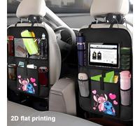 TEMU 1pc Organizador de Asiento de Coche Disney Stitch con Soporte - Bolsas Múltiples para Asiento Trasero, Diseño Lindo de Disney, Accesorios Fáciles de Limpiar para y Viajes