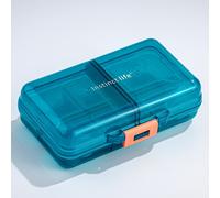 TEMU 1pc Organizador Semanal de Pastillas de 1 a con 7 Compartimentos, Adecuado para Medicamentos, , , Viajes y Almacenamiento Diario de Medicamentos - Estuche de Medicamentos Codificado por Colores