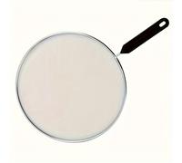 TEMU 1pc Pantalla Premium para Salpicaduras de Grasa para Sartenes - Protector Metálico de Malla con Mango, Filtro y Colador de Aceite para Cocinar Seguro - Herramienta de Cocina para Cocinar
