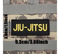 TEMU 1pc Parche Bordado JIU-SU, Táctica para Chaleco/Cinturón con Gancho, Parche de para Mochilas y Ropa, Negro