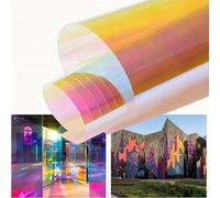 TEMU 1pc Película para Ventana , Película para Ventana de Color Azul , Película para Ventana de Color para Coche, Comercial, , Decoración del Hogar