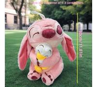 TEMU 1pc Peluche Disney Stitch Rosa con - Diseño Adorable de en , Regalo para y Navidad para Novia, Decoración de Fiesta, Muñeco y para Fans, Juguete Disney