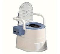 TEMU 1pc PMMJ Inodoro portátil para ancianos - Plástico, superficie antideslizante completa, reposabrazos, capa de sello de olor, conveniente para ducha y baño