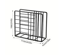 TEMU 1pc Porta Servilletas de Hierro Fundido con Rayas y Verticales - Diseño de Vajilla para Hogar, Cocina, Cafetería y Restaurante - de Almacenamiento de Servilletas de Metal