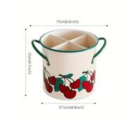 TEMU 1pc Porta Utensilios Vintage, Organizador de Palillos para Cocina, de Almacenamiento de Utensilios de Metal, Estante de Drenaje Dividido , Organizador de Cocina