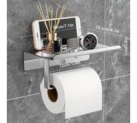 TEMU 1pc Portarrollos de papel higiénico, Portarrollos de papel de de hotel, de pañuelos montada en la pared, Portarrollos de toallas de sin perforar, Soporte para teléfono móvil