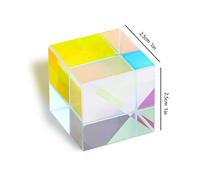 TEMU 1pc Prisma de Vidrio Óptico Colorido Prisma de Dispersión RGB para Enseñanza de Física, Investigación, Decoración y Educación Artística