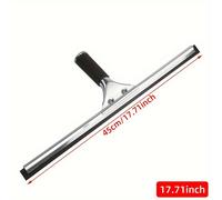 TEMU 1pc ProClean Espátula de Acero Inoxidable para Ventanas, Raspador de Limpieza de Vidrio de 15.76" con Mango de Fibra de Vidrio para Uso Doméstico y Comercial, Limpiador de Parabrisas