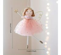 TEMU 1pc Producto Colgante de Ángel de Chica Estilo de , Adorno para Árbol de Navidad - La Elección para Decoración de Navidad y San Valentín, Creativa con Sintética, Adorno para Navidad