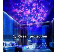 TEMU 1pc Proyector Galaxia Estrellada, Luz Nocturna, Lámpara Nocturna 3D Musical con Rotación de Colorido para Regalos de Navidad