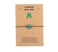 TEMU 1pc Pulsera de arcilla verde a ajustable, estilo simple, de cerámica , ideal para uso diario y regalo de Día de San Valentín, accesorio para todas