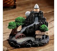 TEMU 1pc Quemador de Incienso - Resina y Cerámica Artesanal, Diseño de Tradicional China con Función de Emisión de para Yoga y Relajación en Casa, Regalo Ideal, Soporte para Quemador de Incienso