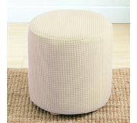 TEMU 1pc Redonda para Otomán con Cierre Elástico - Ajustable para Cojín de Taburete, Adecuada para Taburetes Redondos, Sofá y Muebles de Sala, Lavable a Máquina - Pieza (Poliéster)