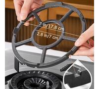 TEMU 1pc Rejilla de hierro fundido antideslizante para quemador de gas - Reductor de estufa para cafetera Moka, cafetera, cacerola pequeña - Extensor de placa de metal para estufa de gas