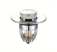 TEMU 1pc Resistente Anticorrosión Tapón de drenaje de fregadero de baño, flexible de Filtro de fregadero de cocina, Bañera con de cobre, Ajuste universal