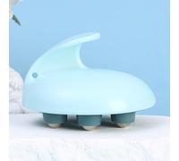 TEMU 1pc Rodillo de Masaje Corporal Completo con 7 Cuentas - Masajeador Manual Abdominal y para Piernas, ABS+Cuentas Similares a ABS para Meridianos,, &- /Rosa/Beige/ ( &)