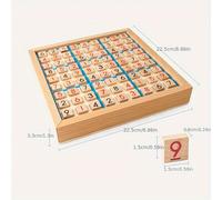 TEMU 1pc Rompecabezas de Sudoku de Madera , el , Dificultad Media, Cuadrada y Juego de Inteligencia, para Adultos y Adolescentes, , Año , Halloween, Regalo de Navidad