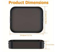 TEMU 1pc Sartén para Hornear Premium Antiadherente con , Ideal para Asar Pollo, Pasteles y Más en Hornos de Cocina
