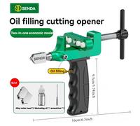 TEMU 1pc SENDA Cortador de Azulejos y Vidrio con Punta Diamantada - Cutter Manual Estilo Rodillo para Mármol, Granito, Porcelana e Inglés (Diseño Verde/) - No Requiere Montaje - Profesional