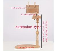 TEMU 1pc Soporte de Bordado de Punto de Cruz Telescópico Ajustable con Base de Madera de Media Luna