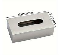 TEMU 1pc Soporte de de pañuelos de acero inoxidable, paquete individual, sin instalación, multifuncional para , comedor, baño, dormitorio - Contenedor de almacenamiento de papel para pared y encimera