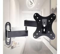 TEMU 1pc Soporte de TV giratorio retráctil, montaje en pared para monitor de computadora, adecuado para la mayoría de televisores o monitores de computadora de 14 a 27 pulgadas, VESA75 * 75-100 * 100