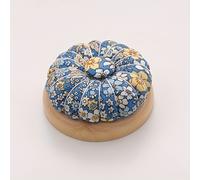 TEMU 1pc Soporte Magnético para Agujas con Base de Madera, Estuche para Agujas de Punto de Cruz DIY, Bolsa de Tela de Calabaza Peluche, Cojín para Agujas de Estilo Japonés con Muñequera