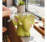 TEMU 1pc Soporte para Gafas de Elefante Lindo - Soporte de Resina con y Orejas, / Escritorio para Habitación, Oficina - Accesorio Temático de Animales Compatible con Gafas y Gafas de Moda