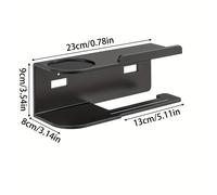 TEMU 1pc Soporte para Toallas de Papel de Pared, Estante de Almacenamiento de para Baño, Estante Multifuncional, Soporte para Rollo de Papel, Adecuado para Cocina y Baño, Accesorios para Baño